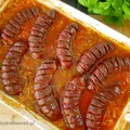 Kiełbasa pieczona na młodej kapuście