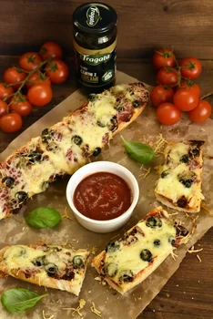 Szybkie, domowe zapiekanki z salami i suszonymi pomidorami!