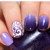 Fioletowy manicure
