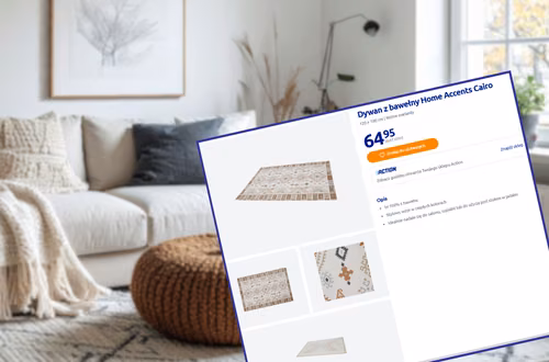 Ten dywan z bawełny z Action za 65 zł bosko prezentuje się w jadalni i salonie! Styl boho od razu zwraca uwagę gości