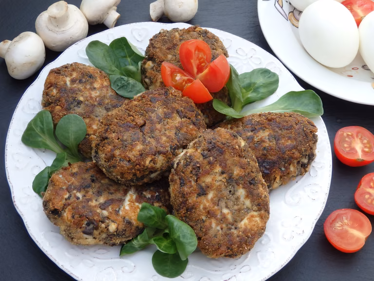 Kotleciki pieczarkowo-jajeczne