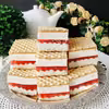 Wafle z galaretką