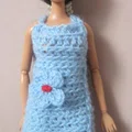 Szydełkowa sukieneczka w kolorze blue
