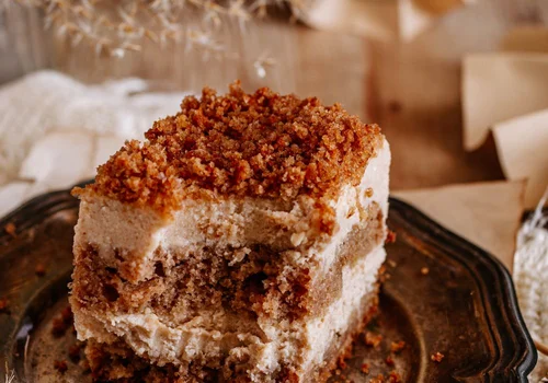 Prażony sernik na cieście dyniowym