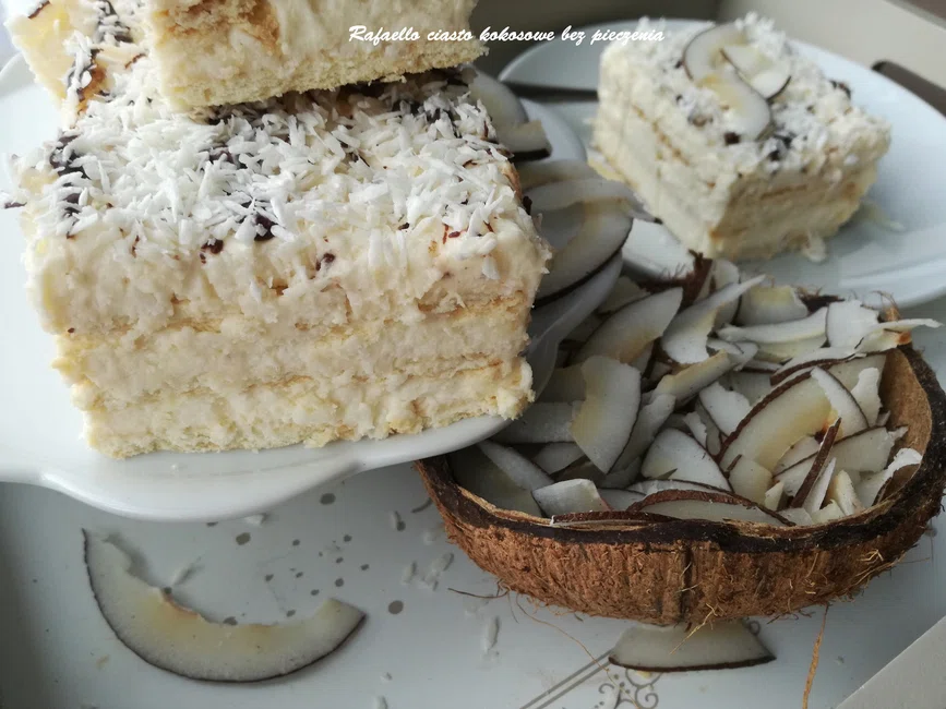 Rafaello kokosowe ciasto bez pieczenia