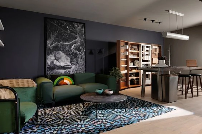 Zielona sofa