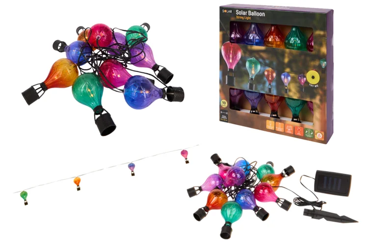 Zdjęcie Ten świecący łańcuch z Action za 34 zł zrobi magię na balkonie i tarasie! Kolorowe baloniki z tańczącym płomieniem i solarne ładowanie #2