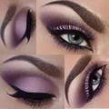 Make up - fiolet i złoto