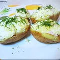 Faszerowane gotowane ziemniaki