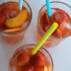 Lemoniada truskawkowa z brzoskwiniami