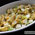 Sałatka z kurczakiem w curry z miodem (bez soli)