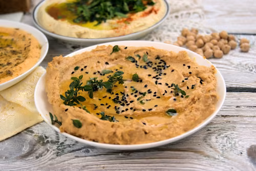 Hummus z suszonymi pomidorami