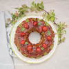 Babka szpinakowa z wiśniową frużeliną