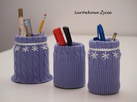 Przyborniki na długopisy i ołówki - zrób to sama