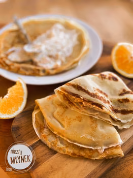 Pomarańczowe naleśniki z serem ricotta
