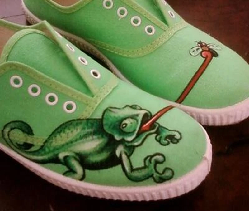 Własnoręcznie malowane buty
