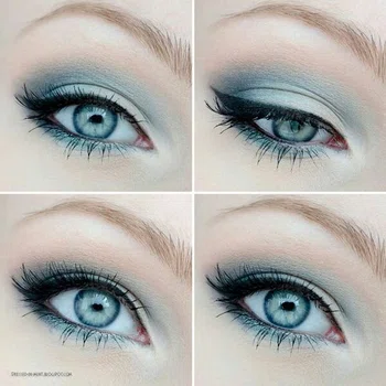 Błękitny eyeshadow