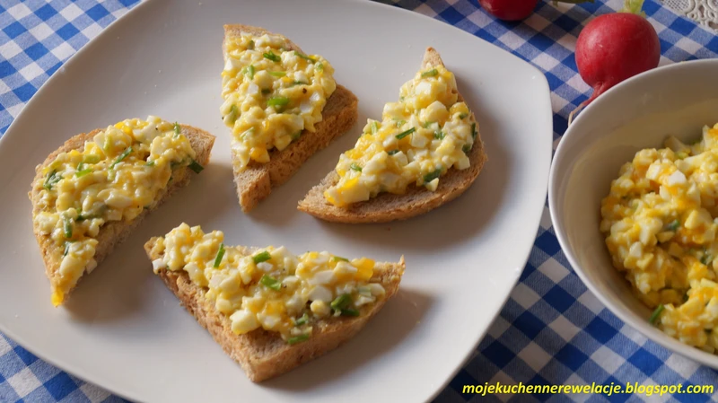 Fit pasta jajeczna ze szczypiorkiem (bez majonezu) - 45 kcal