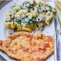 Kotlety W Panierce Z Parmezanem Oraz Szybki Sos Pieczarkowy