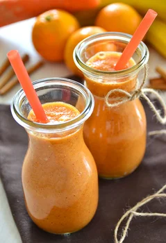 Smoothie marchewkowe z cynamonem