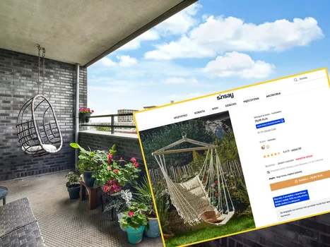 Balkon lub ogród jak z marzeń! Wisząca huśtawka za 67,99 zł z Sinsay daje wygodę i efekt jak z Instagrama