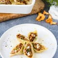 Muszle makaronowe z kurkami w sosie serowym - Cytrynowa Babeczka