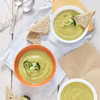 Zupa krem z brokułów z czerwonym pesto