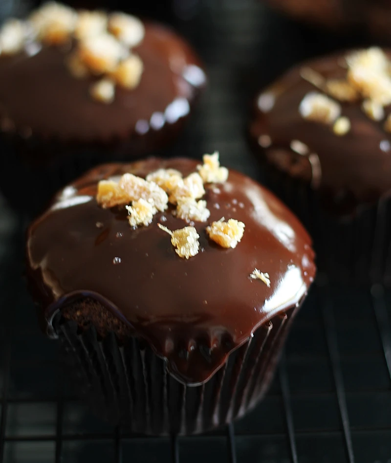 Muffiny czekoladowe z imbirem