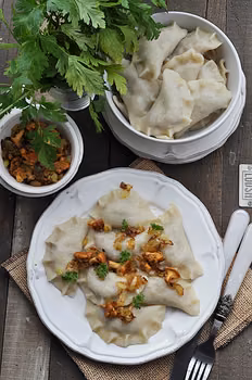 Najlepsze pierogi z kurkami