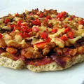 Pełnoziarnista orkiszowa pizza z kurczakiem