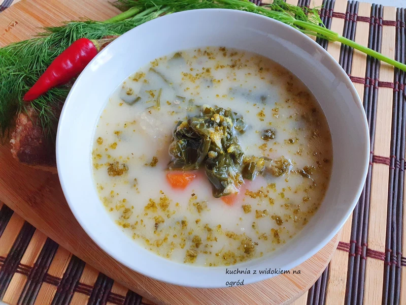 Zupa szpinakowo brokułowa