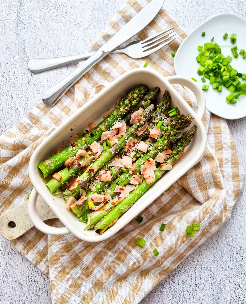 Pieczone szparagi // Baked asparagus