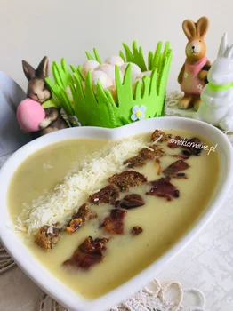 Zupa krem porowo – ziemniaczana