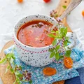 Zupa z pieczonych pomidorów i papryki