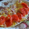 Omlet z serem i szynką