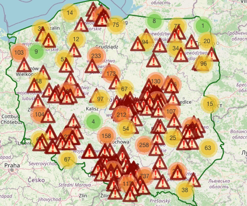 Mapa kleszczy. W której części Polski jest ich obecnie najwięcej?