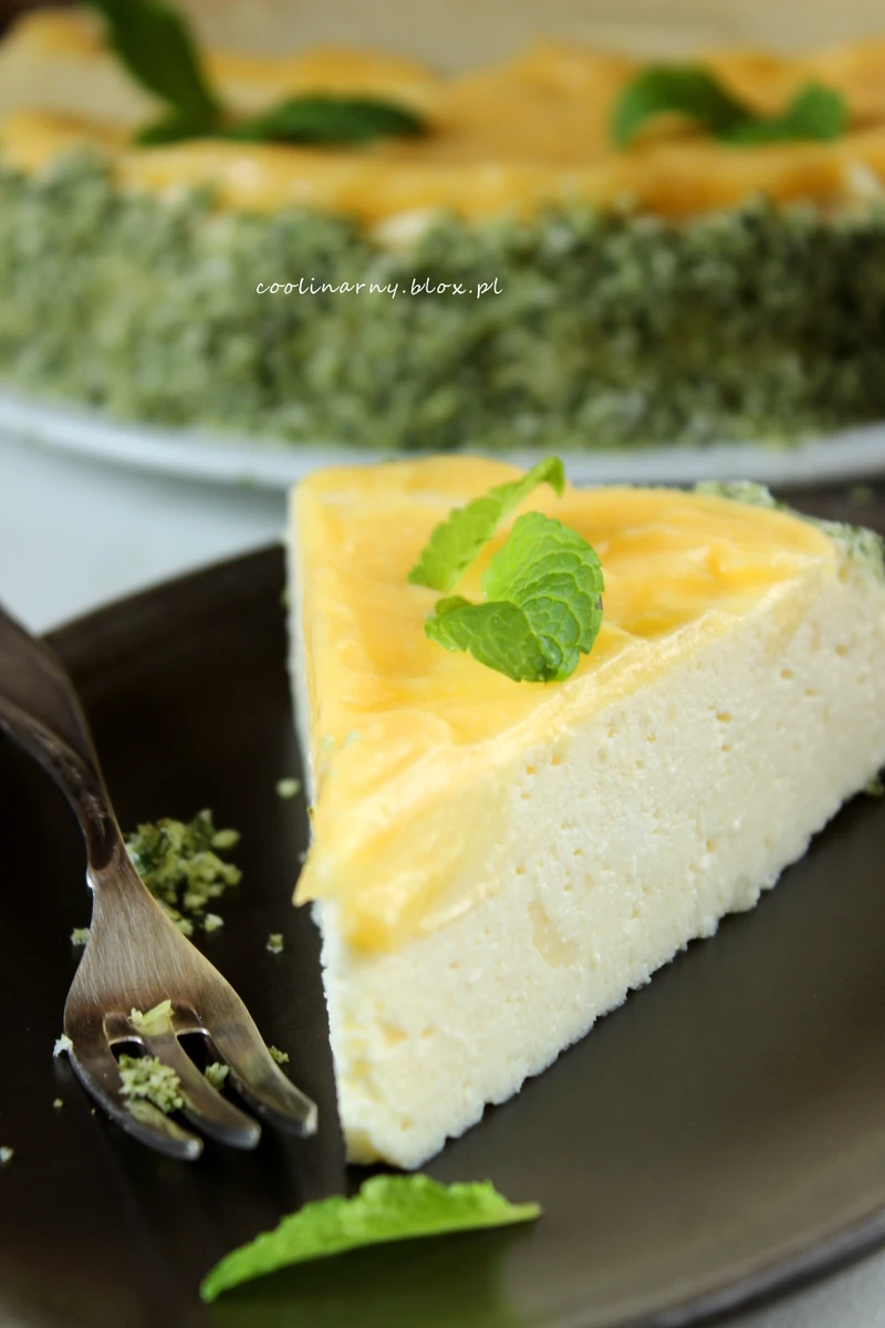 Sernik na mleku skondensowanym z lemon curd