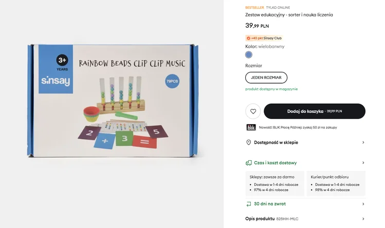 Zdjęcie Zabawa, która uczy! Zestaw edukacyjny z Sinsay za 39,99 zł podbija serca dzieci i rodziców! #1