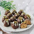Praliny z masła orzechowego z pistacjami
