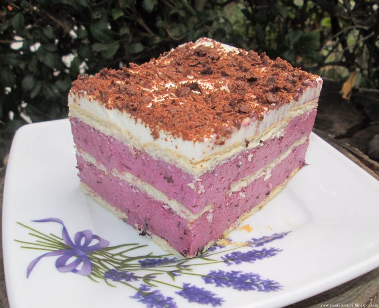 Borówkowy sernik bez pieczenia