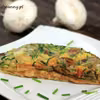 Omlet  z pieczarkami.