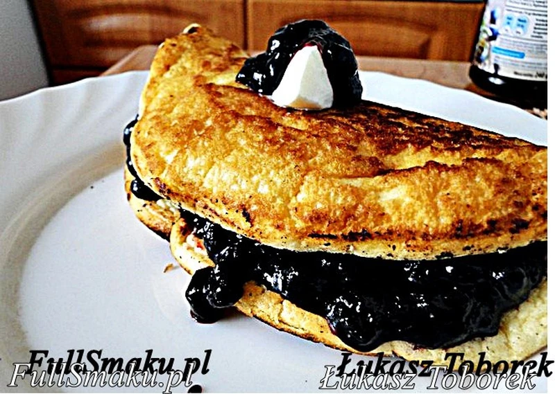 Omlet biszkoptowy na słodko