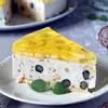Sernik bananowy z borówkami bez pieczenia
