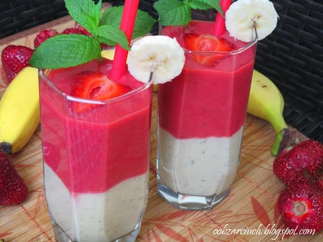 Koktajl truskawkowo-bananowy