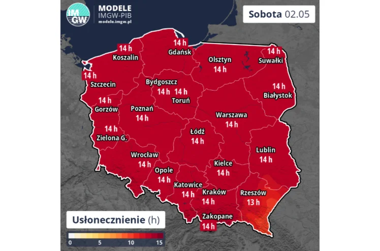 Zdjęcie Jaka pogoda na majówkę 2026? IMGW opublikowało prognozę -  mapy Polski zalały się czerwonym kolorem #3