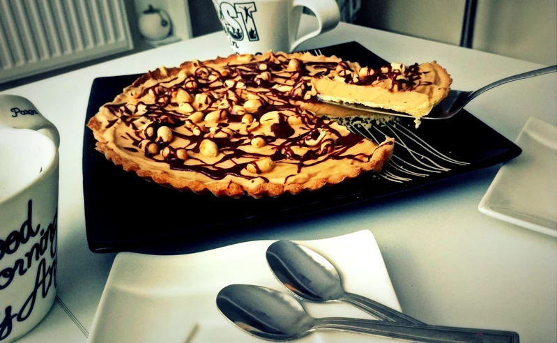 tarta z masłem orzechowym <3