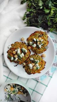 Pieczone placki z cukinii