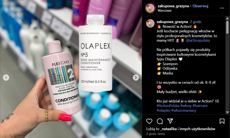 Zdjęcie Zamiennik Olaplex za niecałe 9 zł? Hit z Action, który pokochały włosomaniaczki! #2