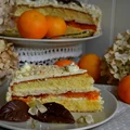 TORT MANDARYNKOWY Z BIAŁĄ CZEKOLADĄ