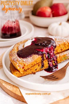 Puszysty omlet dyniowy